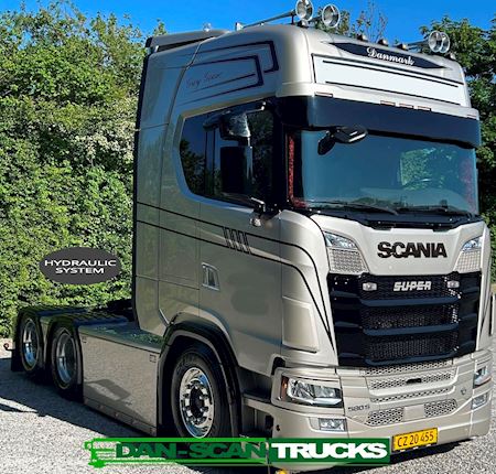 Scania S580 6x2 3150mm hydr. plysset Trækker